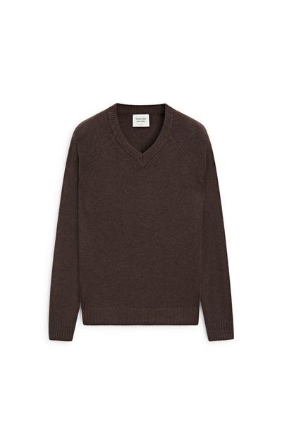 Massimo Dutti Трикотажный свитер с V-образным вырезом - ограниченная серия купить с доставкой.