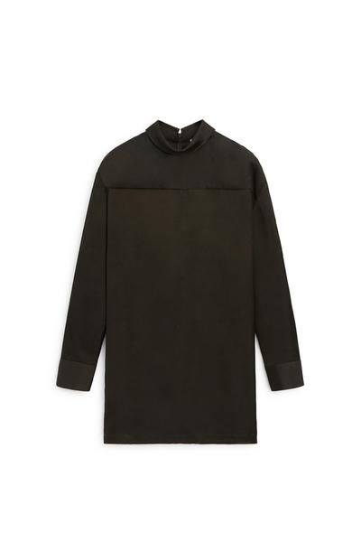 Massimo Dutti Длинная струящаяся блузка с сатиновым блеском - лимитированная серия