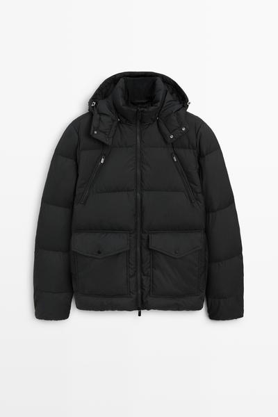 Massimo Dutti Пуховик с деталями карманов купить с доставкой.