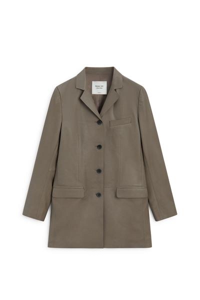 Massimo Dutti Пиджак из кожи наппа - лимитированная серия