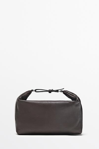 Massimo Dutti Маленькая сумка из мягкой кожи наппа