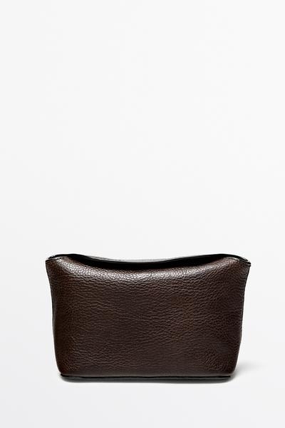Massimo Dutti Мини сумка из кожи наппа купить с доставкой.