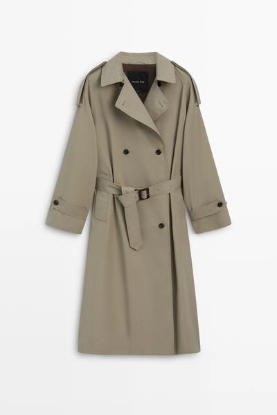 Двубортный тренч massimo dutti- Заказать в России