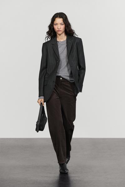 Massimo Dutti Пиджак в тонкую полоску из 100% шерсти