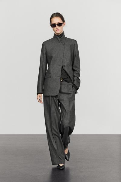 Massimo Dutti Брюки из фланели 100% шерсть