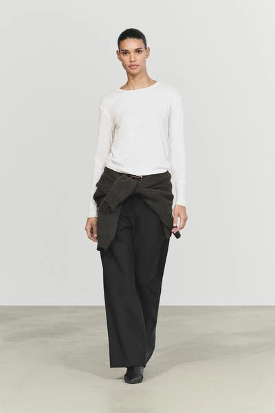 Футболка с длинными рукавами и деталями манжет от massimo dutti