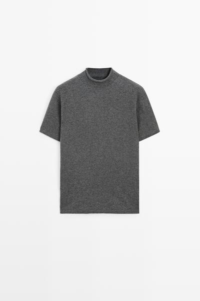 Massimo Dutti Свитер из шерстяного трикотажа с имитацией водолазки купить с доставкой.