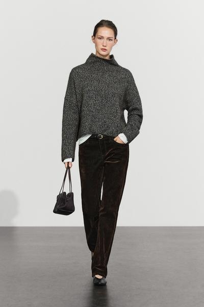 Massimo Dutti Джинсы классического кроя с низкой посадкой и эффектом флока купить с доставкой.
