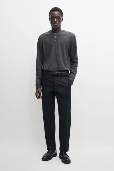 Футболка henley из хлопкового микса