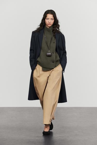 Massimo Dutti Двубортный трикотажный пиджак из шерстяной смеси