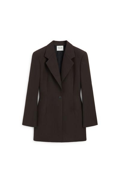 Massimo Dutti Пиджак из 100% шерсти с деталями на пуговицах - ограниченная серия