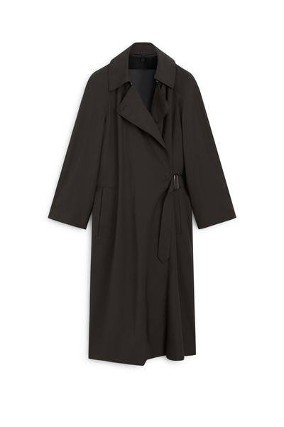Massimo Dutti Плащ из легкой ткани с лацканами - ограниченная серия купить с доставкой.