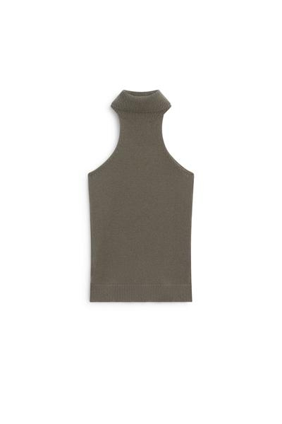 Massimo Dutti Вязаный топ с горловиной-воротником из 100% кашемира - лимитированная коллекция