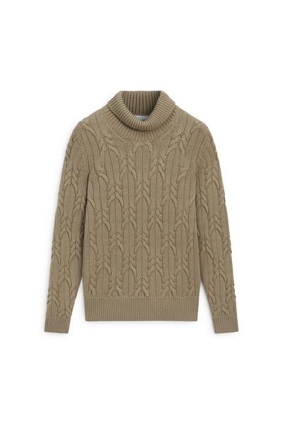 Massimo Dutti Свитер из 100% шерсти с косами - лимитированная серия
