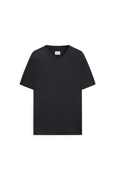 Massimo Dutti Футболка с коротким рукавом из 100% шерсти - лимитированная серия купить с доставкой.