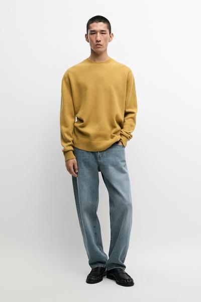 Massimo Dutti Свитер из 100% шерсти с круглым вырезом