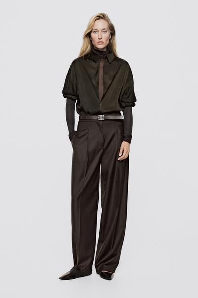 Massimo Dutti Ремень из кожи наппа - лимитированная серия