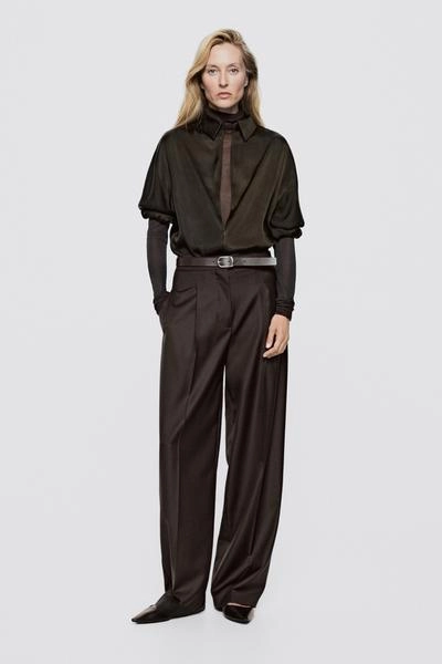 Massimo Dutti Ремень из кожи наппа - лимитированная серия