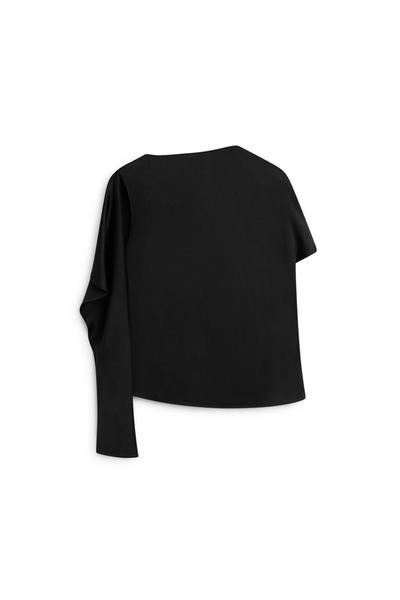 Massimo Dutti Атласный топ с деталью на спине - ограниченная серия
