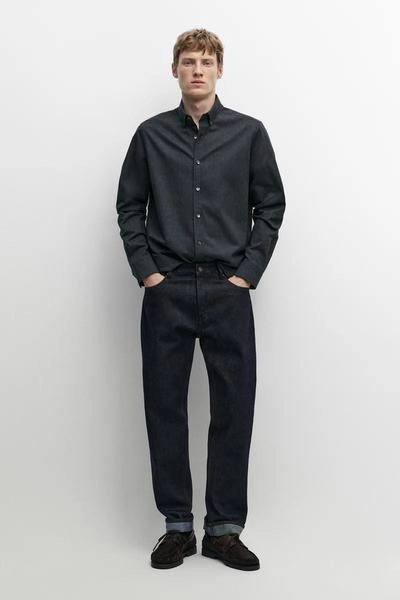 Рубашка regular fit oxford из 100% хлопка- Заказать в России