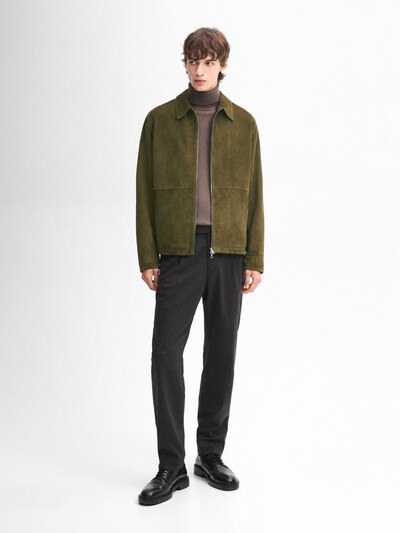 Massimo Dutti Замшевая кожаная куртка
