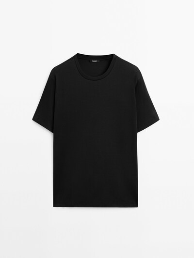 Massimo Dutti Футболка широкого покроя из 100% хлопка купить с доставкой.