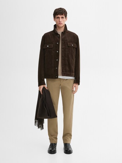 Massimo Dutti Брюки зауженного кроя из хлопчатобумажной смеси