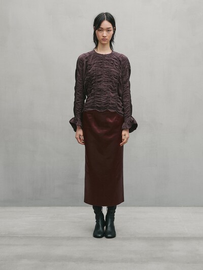 Massimo Dutti Собирающая детали рубашка - ателье купить с доставкой.