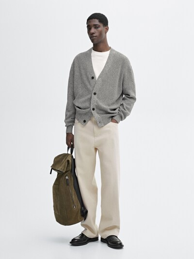 Massimo Dutti Вязаный кардиган из хлопчатобумажного мулине