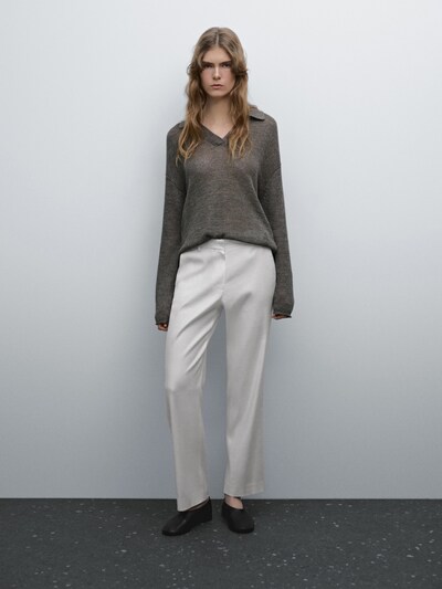 Massimo Dutti Брюки из эластичной льняной смеси