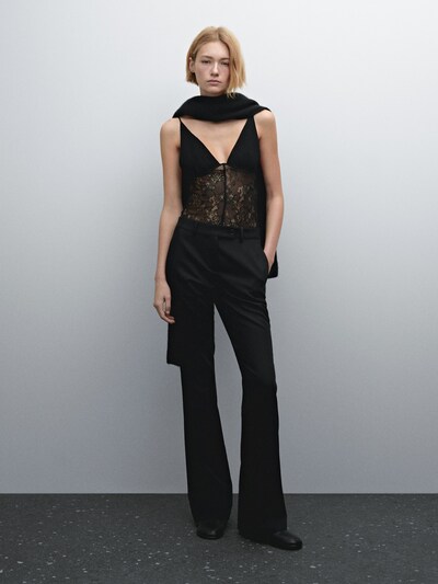 Massimo Dutti Верх на кружевных бретельках для нижнего белья