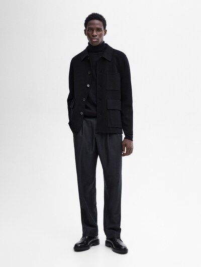 Massimo Dutti Верхняя рубашка из 100% двойной шерсти