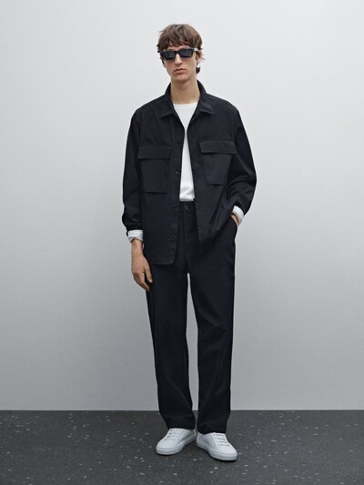 Massimo Dutti Овершерт из технической ткани