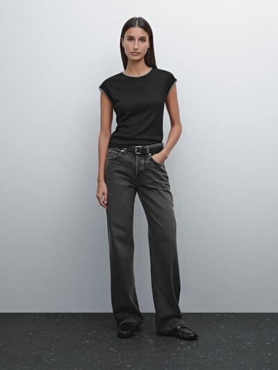 Massimo Dutti Футболка с контрастными деталями