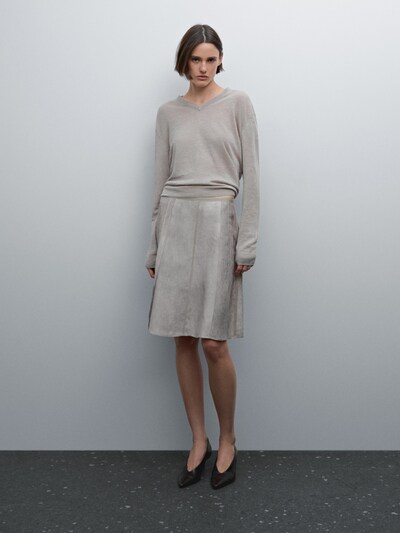 Massimo Dutti Юбка миди от MALTINTO с отделкой в виде швов