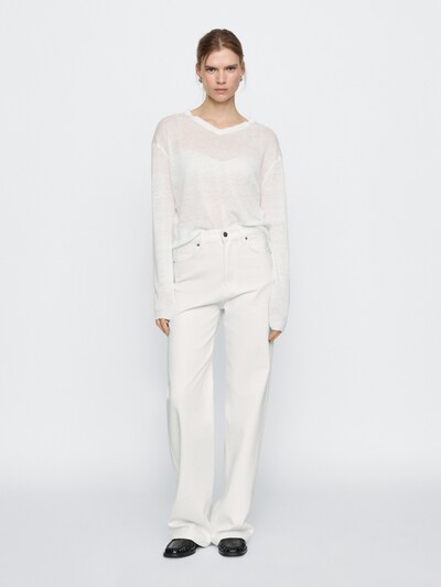 Massimo Dutti Джинсы с широкими штанинами и высокой талией купить с доставкой.