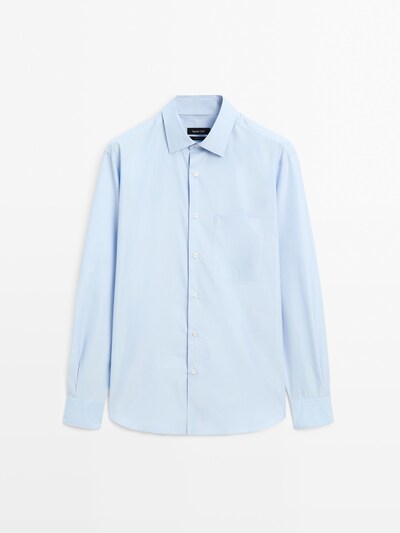 Massimo Dutti Рубашка из хлопчатобумажной смеси в полоску