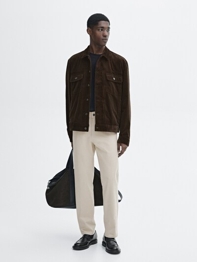 Massimo Dutti Джинсы зауженного кроя из хлопчатобумажной смеси