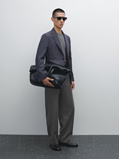 Massimo Dutti Блейзер с текстурой из 100% шерсти