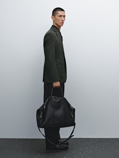 Massimo Dutti Блейзер со структурой из 100% шерсти