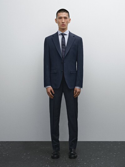 Massimo Dutti Блейзер для костюма из смеси шерсти