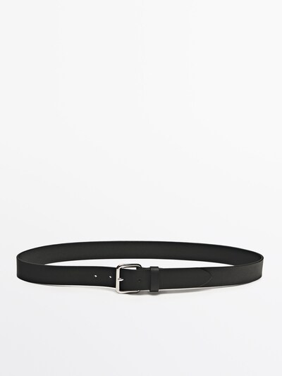 Massimo Dutti Мягкий ремень из кожи наппа