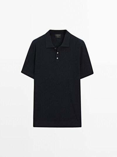 Massimo Dutti Поло из рубчатого хлопка на 100%
