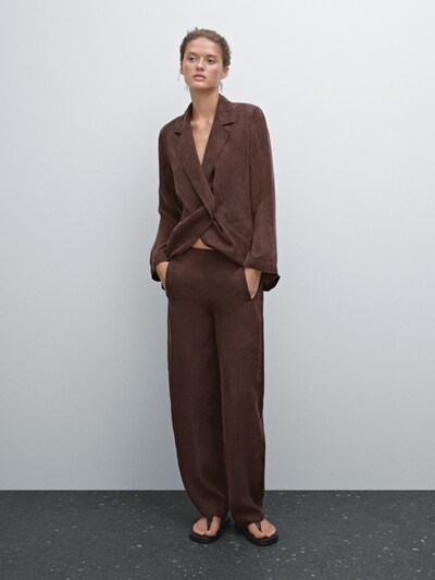 Massimo Dutti Ниспадающие брюки свободного кроя CO-ORD