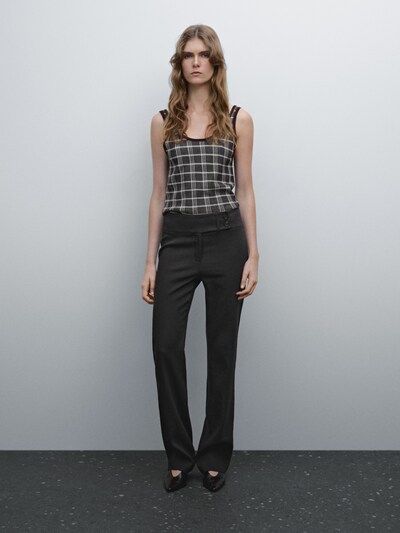 Massimo Dutti Расклешенные брюки-стрейч