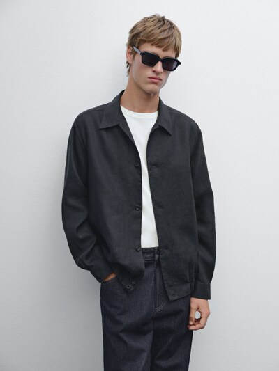 Massimo Dutti Верхняя рубашка из 100% льна