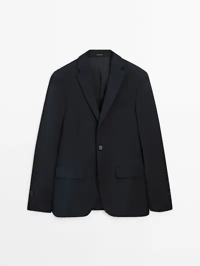 Massimo Dutti Пиджак от костюма из 100% шерсти купить с доставкой.