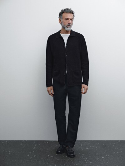 Massimo Dutti Брюки суженые из хлопково-шелковой смеси