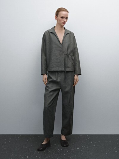 Massimo Dutti Костюмные брюки с эластичным поясом