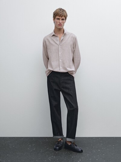 Massimo Dutti Рубашка в клетку обычного покроя